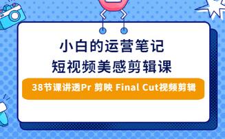 【副业项目3488期】短视频剪辑免费教学视频（小白也能学会的短视频美感剪辑课）-中创 网赚