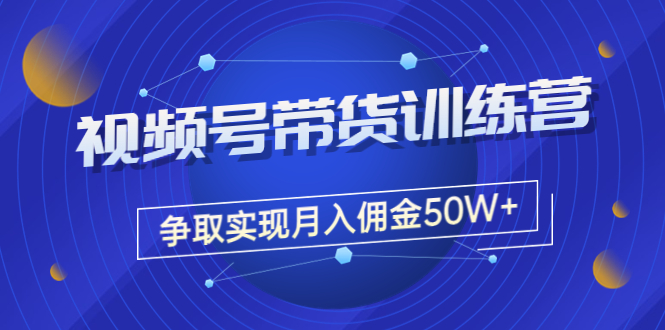 【副业项目3707期】视频号直播带货教程，教你如何实现月入佣金50W+（课程+资料+工具）-中创 网赚