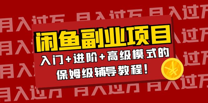 【副业项目4218期】闲鱼无货源项目月入过万：入门+进阶+高级模式的保姆级辅导教程！-中创 网赚