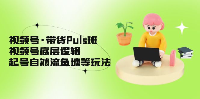 【副业项目5206期】视频号·带货Puls班，视频号底层逻辑，起号自然流鱼塘等玩法-中创 网赚