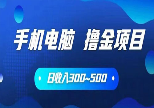 【副业项目6065期】2023手机和电脑都可以撸金的项目，日收入300~500【揭秘】-中创 网赚