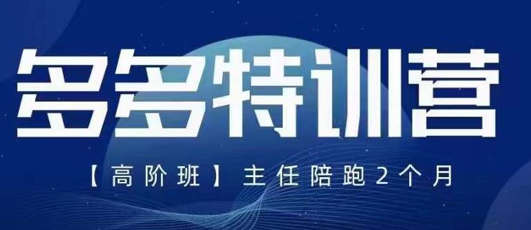 【副业项目6086期】纪主任·5月最新多多特训营高阶班，玩法落地实操，多多全掌握-中创 网赚