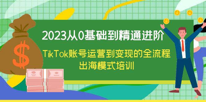 【副业项目6364期】2023从0基础到精通进阶，TikTok账号运营到变现的全流程出海模式培训-中创 网赚