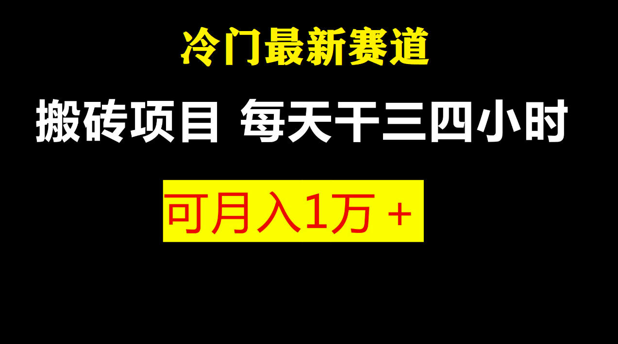 【副业项目6944期】最新冷门游戏搬砖项目，零基础也能玩（附教程+软件）-中创 网赚