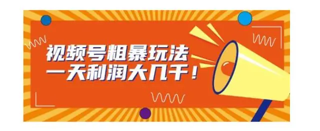 【副业项目7125期】视频号粗暴玩法，一天利润大几千！-中创 网赚