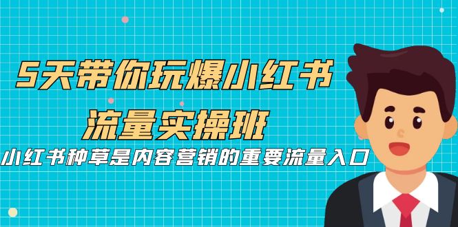 【副业项目7197期】5天带你玩爆小红书流量实操班，小红书种草实战-中创 网赚