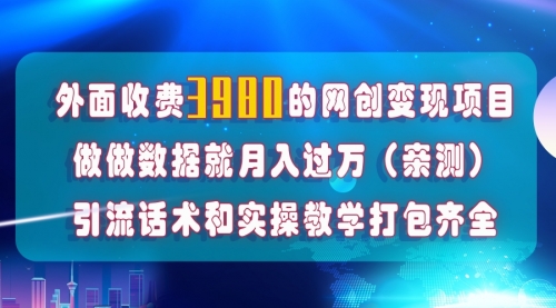 【副业项目8036期】在短视频等全媒体平台做数据流量优化，实测一月1W+，在外至少收费4000+-中创 网赚