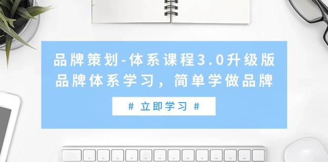 品牌策划-体系课程3.0升级版，品牌体系学习，简单学做品牌（高清无水印）-中创 网赚