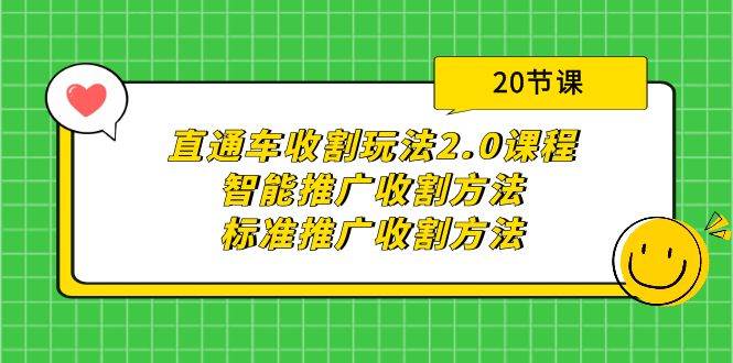 直通车收割玩法2.0课程：智能推广收割方法+标准推广收割方法（20节课）-中创 网赚