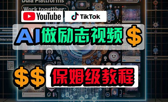 利用AI制作励志视频，在YouTube和TikTok赚钱，小白可做（附工具）-中创 网赚